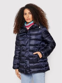 United Colors Of Benetton Γυναίκες Χειμωνιάτικα Μπουφάν Μπουφάν πουπουλένιο 29EH536P4 Σκούρο μπλε Regular Fit Σκούρο μπλε