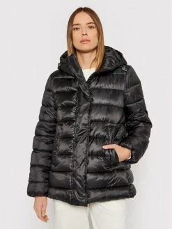 United Colors Of Benetton Γυναίκες Χειμωνιάτικα Μπουφάν Μπουφάν πουπουλένιο 29EH536P4 Μαύρο Regular Fit Μαύρο