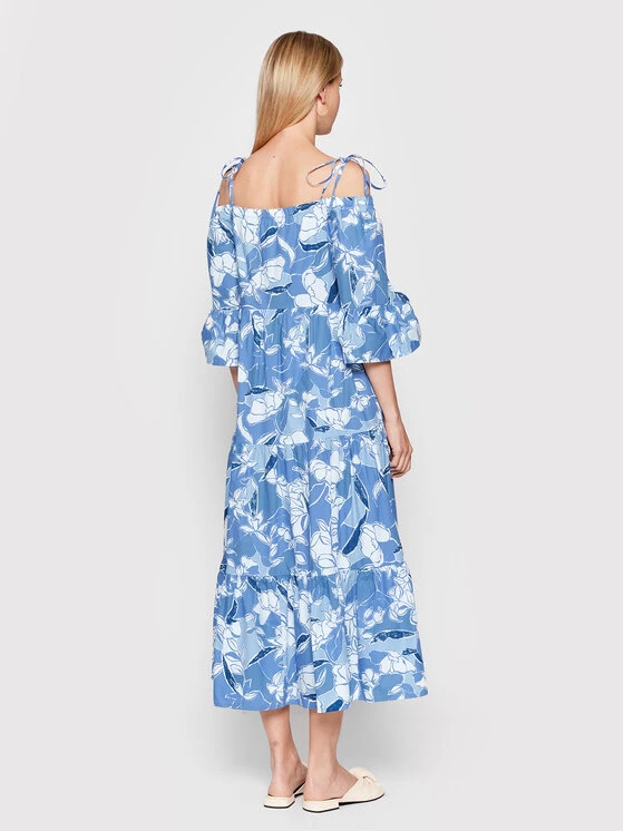 United Colors Of Benetton Γυναίκες Καλοκαιρινά Φορέματα Φόρεμα καλοκαιρινό 4WCHDV018 Μπλε Regular Fit Μπλε 3 United Colors Of Benetton Γυναίκες Καλοκαιρινά Φορέματα Φόρεμα καλοκαιρινό 4WCHDV018 Μπλε Regular Fit Μπλε - Image 3