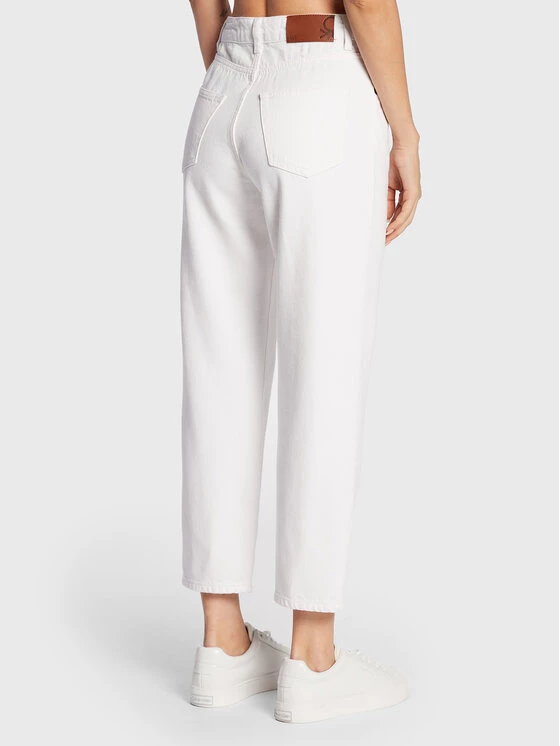 United Colors Of Benetton Γυναίκες Straight Leg Τζιν 4LYX575C3 Λευκό Mom Fit Λευκό 3 United Colors Of Benetton Γυναίκες Straight Leg Τζιν 4LYX575C3 Λευκό Mom Fit Λευκό - Image 3