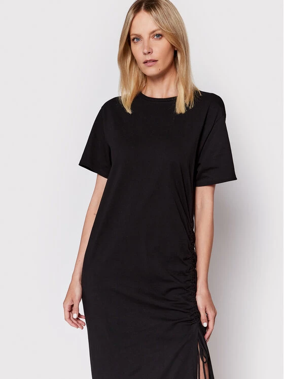 United Colors Of Benetton Γυναίκες Καθημερινά Φορέματα Φόρεμα καθημερινό 3BL0DV008 Μαύρο Regular Fit Μαύρο 4 United Colors Of Benetton Γυναίκες Καθημερινά Φορέματα Φόρεμα καθημερινό 3BL0DV008 Μαύρο Regular Fit Μαύρο - Image 4