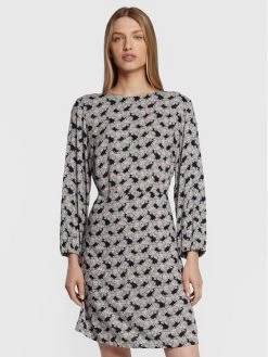 United Colors Of Benetton Γυναίκες Καθημερινά Φορέματα Φόρεμα καθημερινό 4YRNDV023 Μαύρο Regular Fit Μαύρο