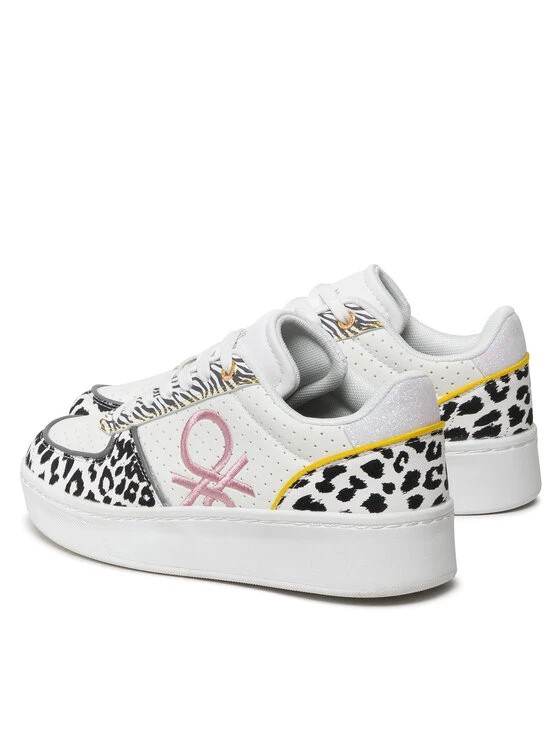 United Colors Of Benetton Γυναίκες Αθλητικά Maior Animalier BTW214220 Λευκό Λευκό 3 United Colors Of Benetton Γυναίκες Αθλητικά Maior Animalier BTW214220 Λευκό Λευκό - Image 3