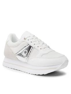 United Colors Of Benetton Γυναίκες Αθλητικά Bull Metal BTW213200 Λευκό Λευκό