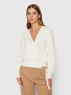 United Colors Of Benetton Γυναίκες Ζακέτες Ζακέτα 105FD6009 Λευκό Regular Fit Λευκό