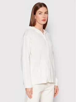 United Colors Of Benetton Γυναίκες Ζακέτες Ζακέτα 1294D5005 Λευκό Relaxed Fit Λευκό