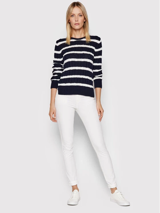 United Colors Of Benetton Γυναίκες Πουλόβερ 1594E101O Σκούρο μπλε Regular Fit Σκούρο μπλε 2 United Colors Of Benetton Γυναίκες Πουλόβερ 1594E101O Σκούρο μπλε Regular Fit Σκούρο μπλε - Image 2