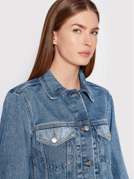 United Colors Of Benetton Γυναίκες Τζιν Μπουφάν Τζιν μπουφάν 2H3VDN006 Μπλε Regular Fit Μπλε 4 United Colors Of Benetton Γυναίκες Τζιν Μπουφάν Τζιν μπουφάν 2H3VDN006 Μπλε Regular Fit Μπλε - Image 4