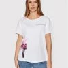 United Colors Of Benetton Γυναίκες T-shirts T-Shirt 3I1XD100J Λευκό Relaxed Fit Λευκό