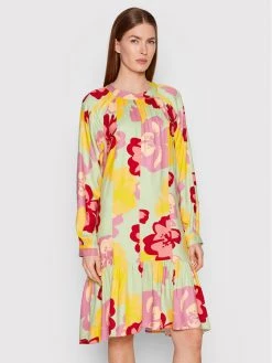 United Colors Of Benetton Γυναίκες Καθημερινά Φορέματα Φόρεμα καθημερινό 4FYADV00J Πράσινο Regular Fit Πράσινο