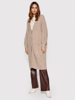 United Colors Of Benetton Γυναίκες Ζακέτες Ζακέτα 114UDN002 Μπεζ Relaxed Fit Μπεζ