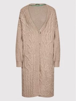 United Colors Of Benetton Γυναίκες Ζακέτες Ζακέτα 114UDN002 Μπεζ Relaxed Fit Μπεζ -United Colors Of Benetton Κατάστημα unnamed file 2348