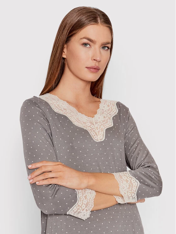 United Colors Of Benetton Γυναίκες Νυχτικά & Μεσοφόρια Νυχτικό 393X3C277 Γκρι Regular Fit Γκρι 4 United Colors Of Benetton Γυναίκες Νυχτικά & Μεσοφόρια Νυχτικό 393X3C277 Γκρι Regular Fit Γκρι - Image 4