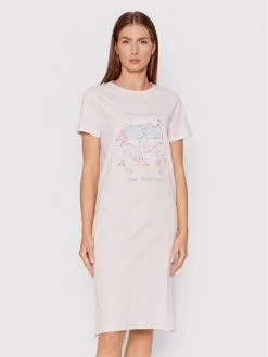 United Colors Of Benetton Γυναίκες Νυχτικά & Μεσοφόρια Νυχτικό 30963C00A Ροζ Regular Fit Ροζ