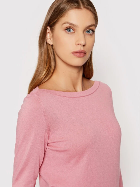 United Colors Of Benetton Γυναίκες Πουλόβερ 102MD1O02 Ροζ Regular Fit Ροζ 4 United Colors Of Benetton Γυναίκες Πουλόβερ 102MD1O02 Ροζ Regular Fit Ροζ - Image 4