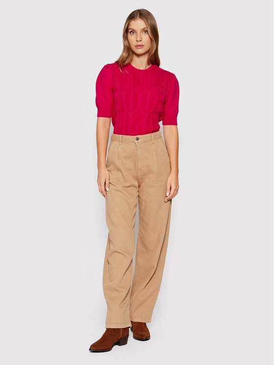 United Colors Of Benetton Γυναίκες Πουλόβερ 101TD100N Ροζ Regular Fit Ροζ 2 United Colors Of Benetton Γυναίκες Πουλόβερ 101TD100N Ροζ Regular Fit Ροζ - Image 2