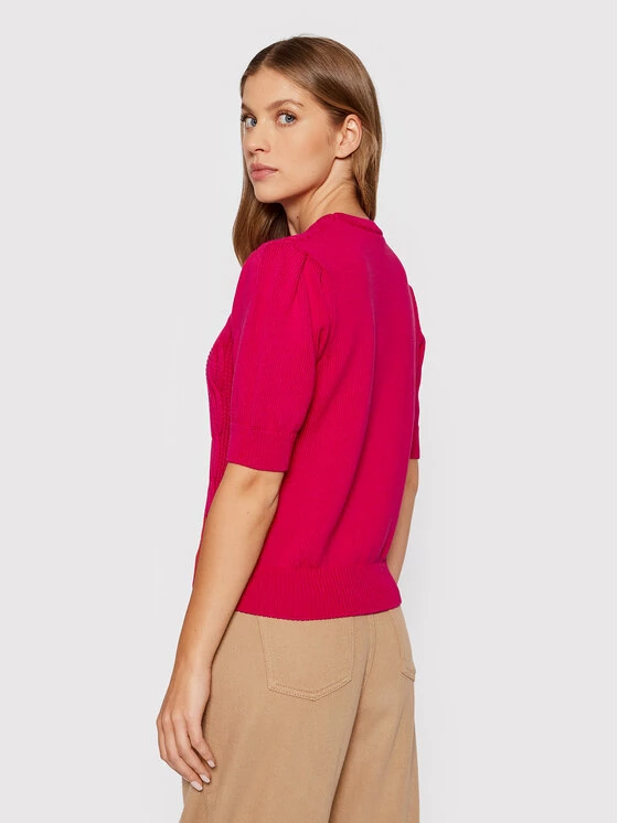 United Colors Of Benetton Γυναίκες Πουλόβερ 101TD100N Ροζ Regular Fit Ροζ 3 United Colors Of Benetton Γυναίκες Πουλόβερ 101TD100N Ροζ Regular Fit Ροζ - Image 3