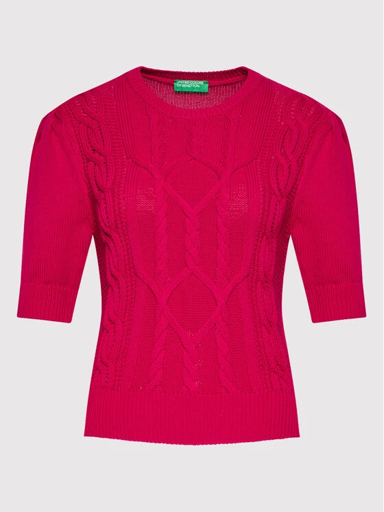 United Colors Of Benetton Γυναίκες Πουλόβερ 101TD100N Ροζ Regular Fit Ροζ 5 United Colors Of Benetton Γυναίκες Πουλόβερ 101TD100N Ροζ Regular Fit Ροζ - Image 5