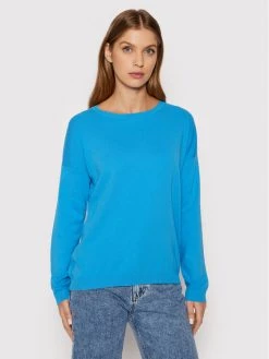 United Colors Of Benetton Γυναίκες Πουλόβερ 1091D100E Μπλε Loose Fit Μπλε