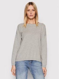 United Colors Of Benetton Γυναίκες Πουλόβερ 1091D100E Γκρι Relaxed Fit Γκρι