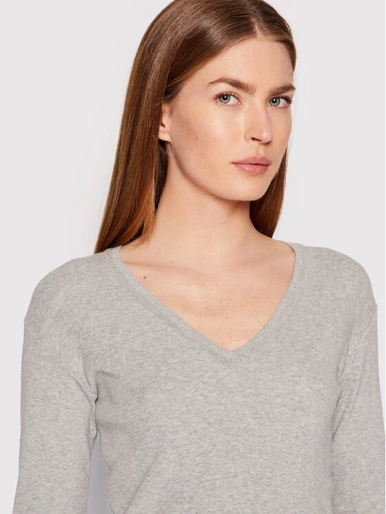 United Colors Of Benetton Γυναίκες Πουλόβερ 1091D4625 Γκρι Slim Fit Γκρι 4 United Colors Of Benetton Γυναίκες Πουλόβερ 1091D4625 Γκρι Slim Fit Γκρι - Image 4