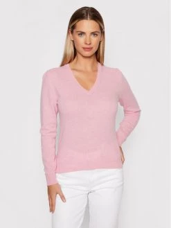 United Colors Of Benetton Γυναίκες Πουλόβερ 1002D4488 Ροζ Regular Fit Ροζ