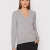 United Colors Of Benetton Γυναίκες Πουλόβερ 1002D4488 Γκρι Regular Fit Γκρι