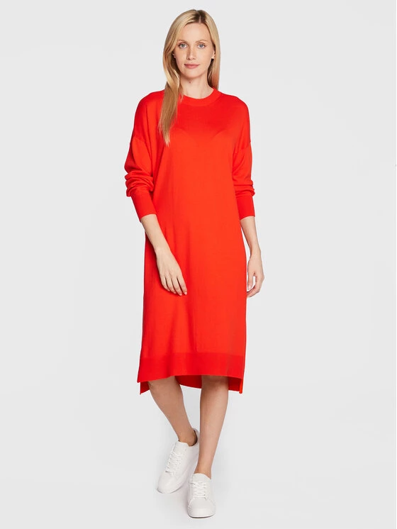 United Colors Of Benetton Γυναίκες Πλεκτά Φορέματα Φόρεμα υφασμάτινο 103CDV00H Κόκκινο Regular Fit Κόκκινο 1 United Colors Of Benetton Γυναίκες Πλεκτά Φορέματα Φόρεμα υφασμάτινο 103CDV00H Κόκκινο Regular Fit Κόκκινο