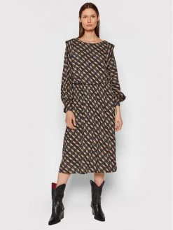 United Colors Of Benetton Γυναίκες Καθημερινά Φορέματα Φόρεμα καθημερινό 4Q4ZDV00S Έγχρωμο Relaxed Fit Έγχρωμο