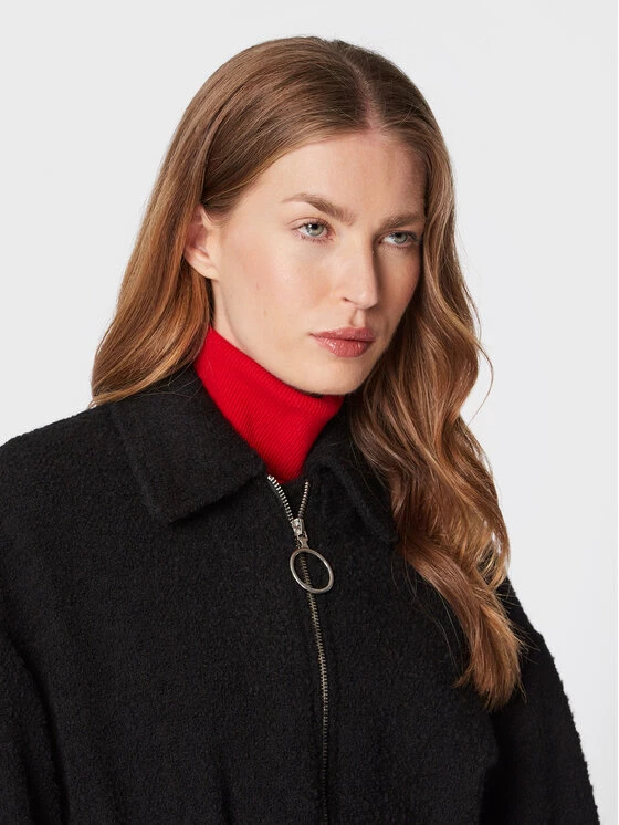 United Colors Of Benetton Γυναίκες Μεταβατικά Παλτά Παλτό μεταβατικό 2WDPDN00Z Μαύρο Regular Fit Μαύρο 4 United Colors Of Benetton Γυναίκες Μεταβατικά Παλτά Παλτό μεταβατικό 2WDPDN00Z Μαύρο Regular Fit Μαύρο - Image 4