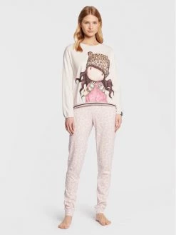 United Colors Of Benetton Γυναίκες Πιτζάμες Σετ Πιτζάμα 3Y5E3P00V Ροζ Regular Fit Ροζ