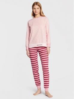 United Colors Of Benetton Γυναίκες Πιτζάμες Σετ Πιτζάμα 392W3P00W Ροζ Regular Fit Ροζ