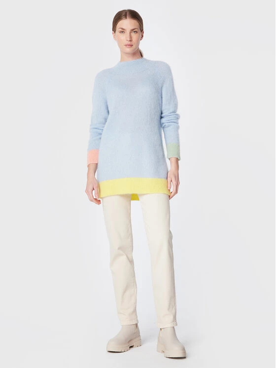 United Colors Of Benetton Γυναίκες Πουλόβερ 1042E200X Μπλε Regular Fit Μπλε 2 United Colors Of Benetton Γυναίκες Πουλόβερ 1042E200X Μπλε Regular Fit Μπλε - Image 2