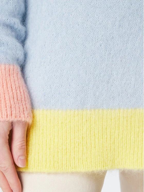 United Colors Of Benetton Γυναίκες Πουλόβερ 1042E200X Μπλε Regular Fit Μπλε 4 United Colors Of Benetton Γυναίκες Πουλόβερ 1042E200X Μπλε Regular Fit Μπλε - Image 4