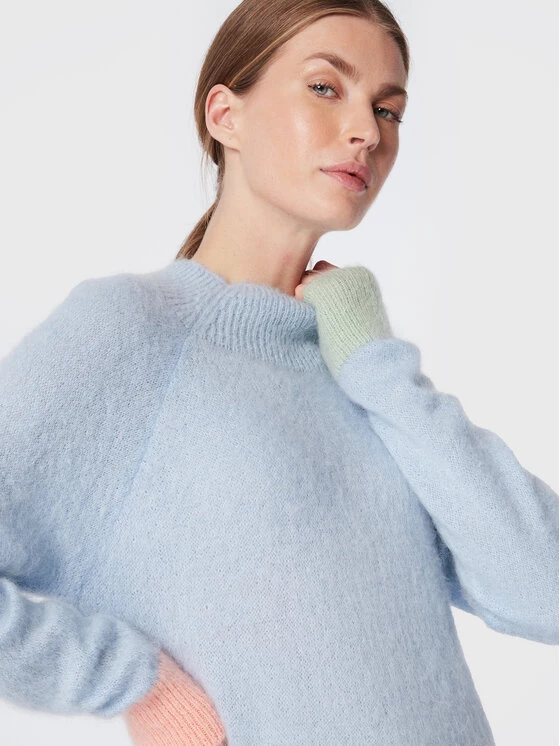 United Colors Of Benetton Γυναίκες Πουλόβερ 1042E200X Μπλε Regular Fit Μπλε 5 United Colors Of Benetton Γυναίκες Πουλόβερ 1042E200X Μπλε Regular Fit Μπλε - Image 5