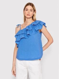 United Colors Of Benetton Γυναίκες Μπλουζάκια Μπλουζάκι 5ZRPDH002 Μπλε Regular Fit Μπλε