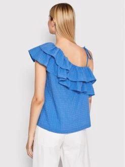 United Colors Of Benetton Γυναίκες Μπλουζάκια Μπλουζάκι 5ZRPDH002 Μπλε Regular Fit Μπλε -United Colors Of Benetton Κατάστημα unnamed file 2742