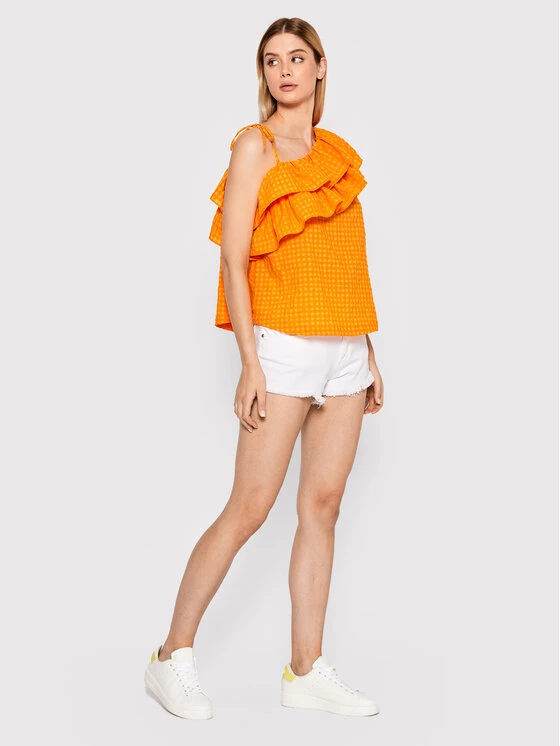 United Colors Of Benetton Γυναίκες Μπλουζάκια Μπλουζάκι 5ZRPDH002 Πορτοκαλί Regular Fit Πορτοκαλί 2 United Colors Of Benetton Γυναίκες Μπλουζάκια Μπλουζάκι 5ZRPDH002 Πορτοκαλί Regular Fit Πορτοκαλί - Image 2