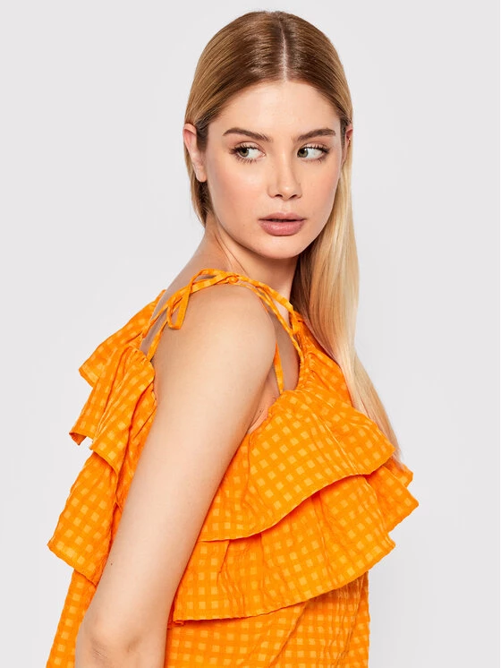 United Colors Of Benetton Γυναίκες Μπλουζάκια Μπλουζάκι 5ZRPDH002 Πορτοκαλί Regular Fit Πορτοκαλί 4 United Colors Of Benetton Γυναίκες Μπλουζάκια Μπλουζάκι 5ZRPDH002 Πορτοκαλί Regular Fit Πορτοκαλί - Image 4