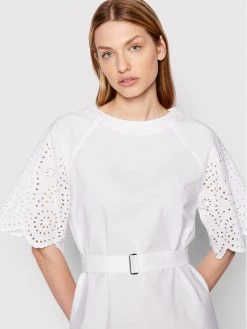 United Colors Of Benetton Γυναίκες Καθημερινά Φορέματα Φόρεμα καθημερινό 4EW7DV01B Λευκό Regular Fit Λευκό -United Colors Of Benetton Κατάστημα unnamed file 2765