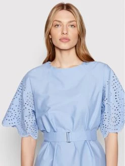 United Colors Of Benetton Γυναίκες Καθημερινά Φορέματα Φόρεμα καθημερινό 4EW7DV01B Μπλε Regular Fit Μπλε -United Colors Of Benetton Κατάστημα unnamed file 2770