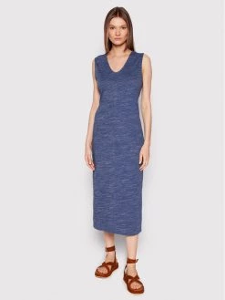 United Colors Of Benetton Γυναίκες Καλοκαιρινά Φορέματα Φόρεμα καλοκαιρινό 3UDWDV006 Σκούρο μπλε Regular Fit Σκούρο μπλε