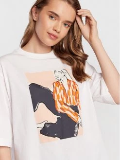 United Colors Of Benetton Γυναίκες T-shirts T-Shirt 3096D1024 Λευκό Relaxed Fit Λευκό -United Colors Of Benetton Κατάστημα unnamed file 2792