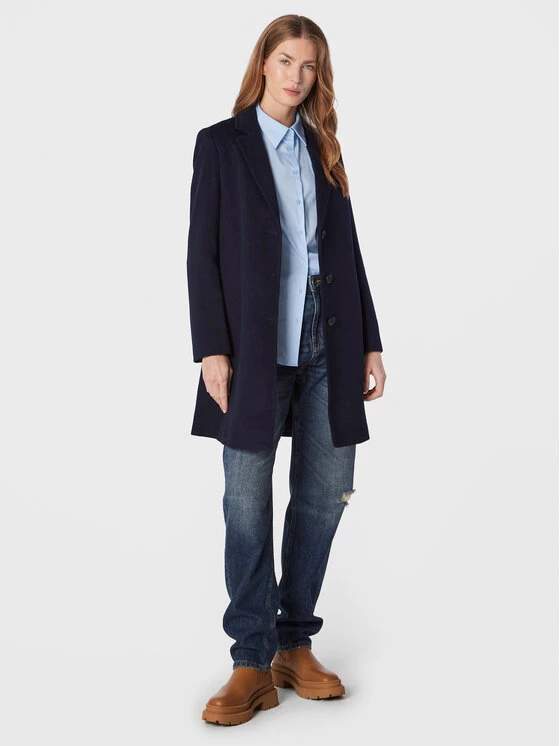 United Colors Of Benetton Γυναίκες Μεταβατικά Παλτά Μάλλινο παλτό 2YDTDN012 Σκούρο μπλε Regular Fit Σκούρο μπλε 2 United Colors Of Benetton Γυναίκες Μεταβατικά Παλτά Μάλλινο παλτό 2YDTDN012 Σκούρο μπλε Regular Fit Σκούρο μπλε - Image 2