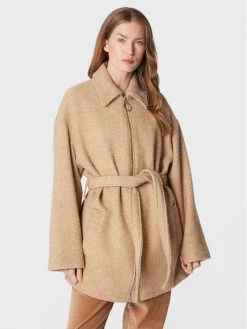 United Colors Of Benetton Γυναίκες Μεταβατικά Παλτά Παλτό μεταβατικό 2WDPDN00Z Μπεζ Regular Fit Μπεζ