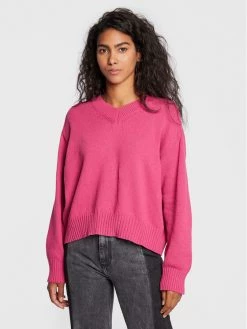 United Colors Of Benetton Γυναίκες Πουλόβερ 1040D400B Ροζ Regular Fit Ροζ