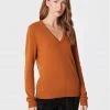 United Colors Of Benetton Γυναίκες Πουλόβερ 1002D4488 Καφέ Regular Fit Καφέ