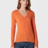 United Colors Of Benetton Γυναίκες Πουλόβερ 1002D4488 Πορτοκαλί Regular Fit Πορτοκαλί
