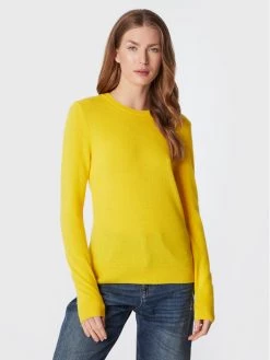 United Colors Of Benetton Γυναίκες Πουλόβερ 1002D1K01 Κίτρινο Regular Fit Κίτρινο