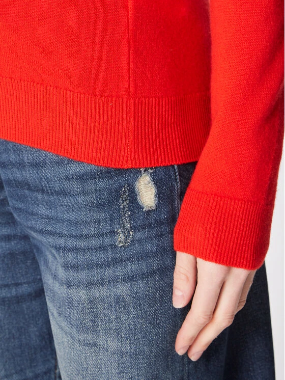 United Colors Of Benetton Γυναίκες Πουλόβερ 1002D1K01 Κόκκινο Regular Fit Κόκκινο 4 United Colors Of Benetton Γυναίκες Πουλόβερ 1002D1K01 Κόκκινο Regular Fit Κόκκινο - Image 4